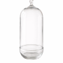 ΒΑΖΟ ΓΥΑΛΙΝΟ ΚΑΜΠΑΝΑ 33cm