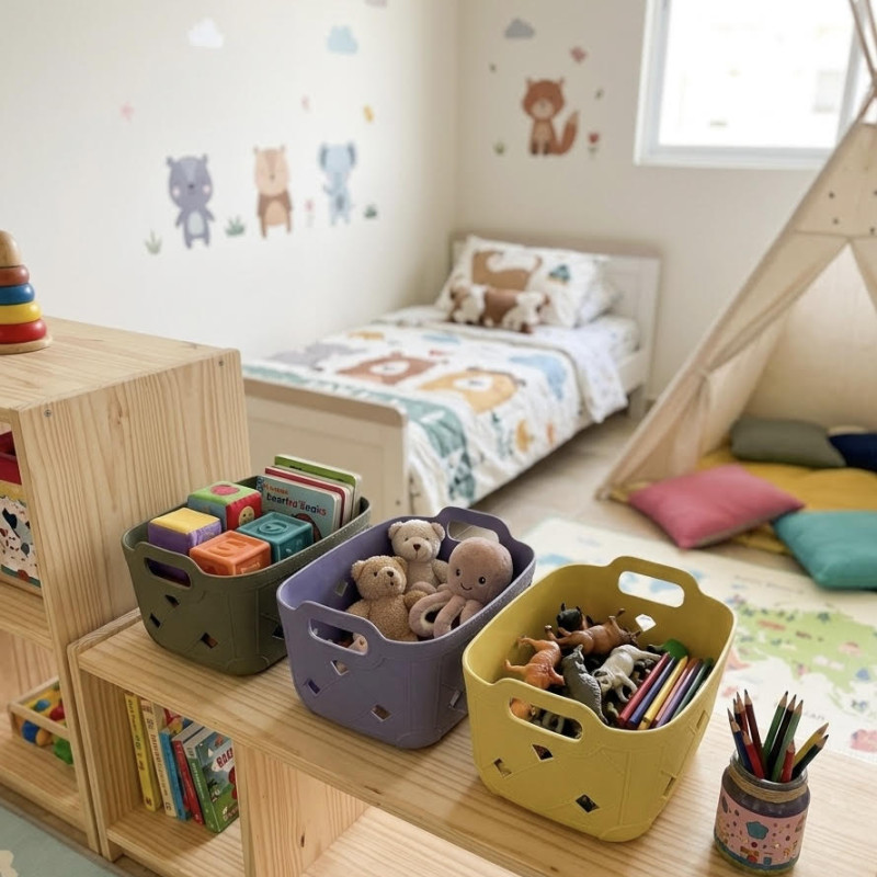 Πλαστικό καλάθι τύπου “δέρμα”ΛΑΔΙ