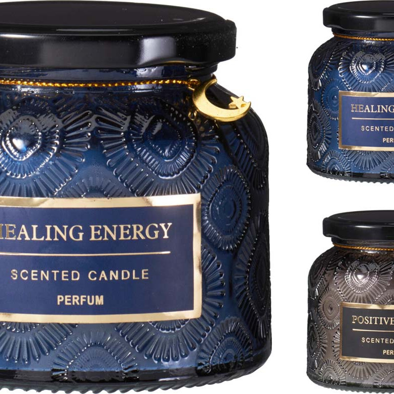 Κερί Αρωματικό Healing Energy σε Γυαλί 9x8cm 2Σχδ