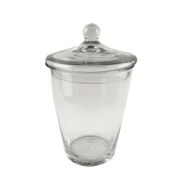 Γυάλινο βαζο με Καπάκι 17.5x27cm