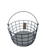  Καλάθι από Μέταλλο και ξυλο 28x28x15cm
