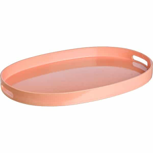  Δίσκος Πλαστικός Οβάλ Σομόν 44x30cm