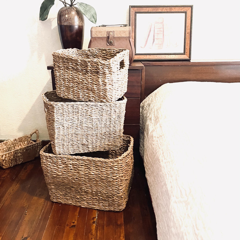 ΚΑΛΑΘΙ ΑΠΟ SEAGRASS 31-37X23-29X20-27CM ΣΕΤ3