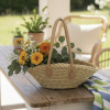 Καλάθι Seagrass με Λαβή Φυσικό 35-39x26-30x26-35cm S/2