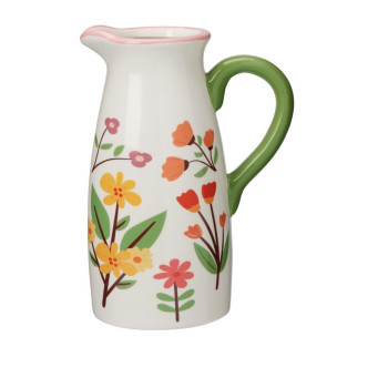  Βάζο Κανάτα Λουλούδια 14x20cm