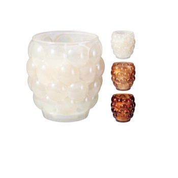 Κερί Αρωματικό με Φούσκες σε Γυαλί 8.5x9.5cm ΣΕΤ/3