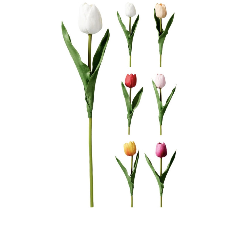 Τουλίπα Μεγάλη Soft Touch Τεχνητή 40cm ΣΕΤ/6