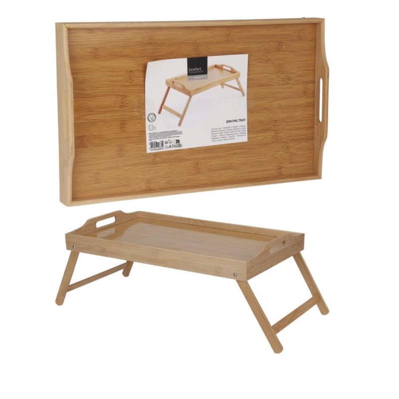 JK Home Décor - Πτυσσόμενος Δίσκος Σερβιρίσματος Κρεβατιού / Τραπέζι Πρωινού