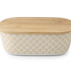 Ψωμιέρα Bamboo Fiber με Καπάκι από Φυσικό Ξύλο Μπαμπού – Eco Friendly – 36x20.5cm