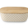 Ψωμιέρα Bamboo Fiber με Καπάκι από Φυσικό Ξύλο Μπαμπού – Eco Friendly – 36x20.5cm