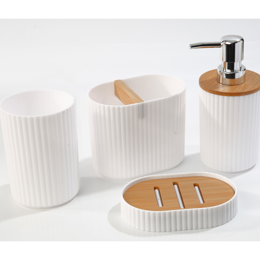 ΣΕΤ ΜΠΑΝΙΟΥ ΜΕ ΞΥΛΙΝΕΣ ΛΕΠΤΟΜΕΡΕΙΕΣ