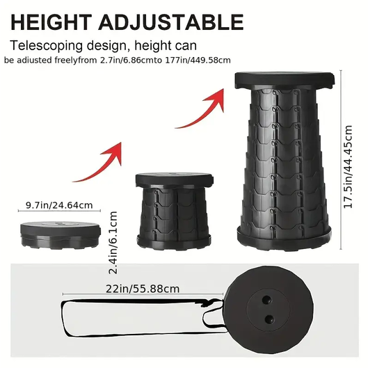 Σκαμπό Πτυσσόμενο BLACK