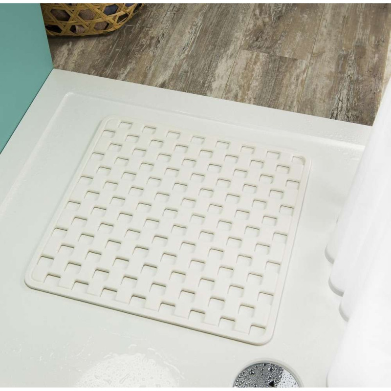 Doby 50x50 white αντιολισθητικό ταπέτο ντουζιέρας Sealskin