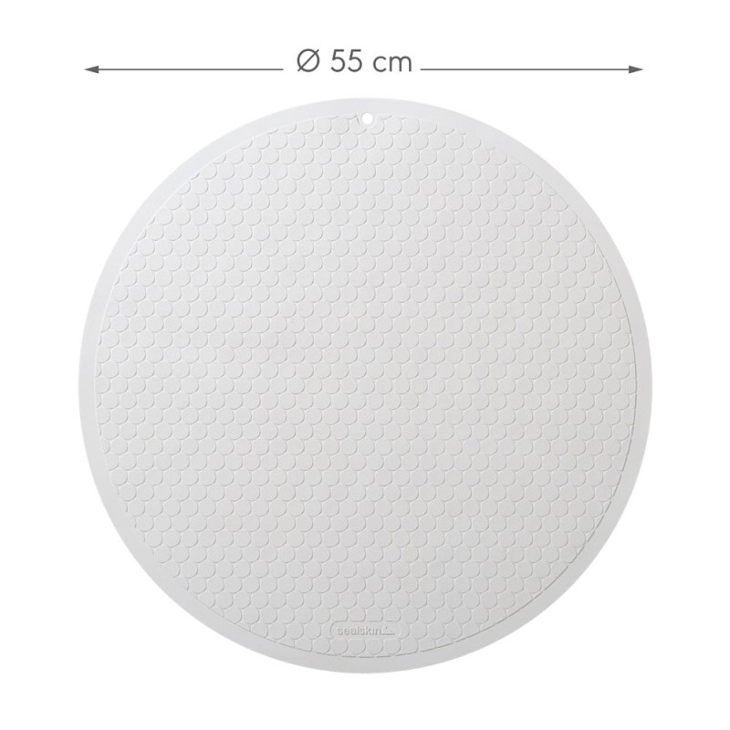 Rubelle Αντιολισθητικό Πατάκι Φ55cm White Sealskin