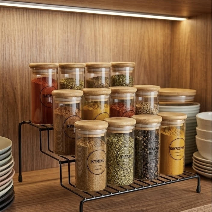 ΒΑΣΗ ΜΠΑΧΑΡΙΚΩΝ ΜΕ 3 ΕΠΙΠΕΔΑ ΜΑΥΡΟ