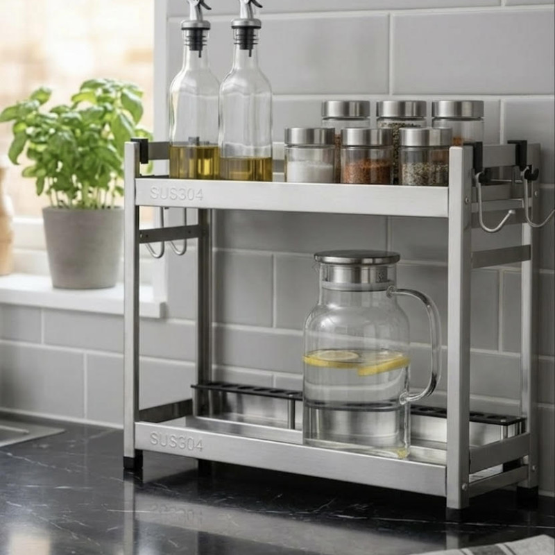 ΡΑΦΙΕΡΑ ΟΡΓΑΝΩΣΗΣ ΚΟΥΖΙΝΑΣ ΔΙΩΡΟΦΗ INOX