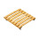 Βάση λουλουδιών τροχήλατη  από bamboo 30x30εκ.