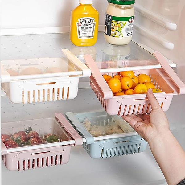 Ράφι ψυγείου επεκτεινόμενο ΣΕΤ/2 Y7,5x16,4x28,5εκ. λευκό