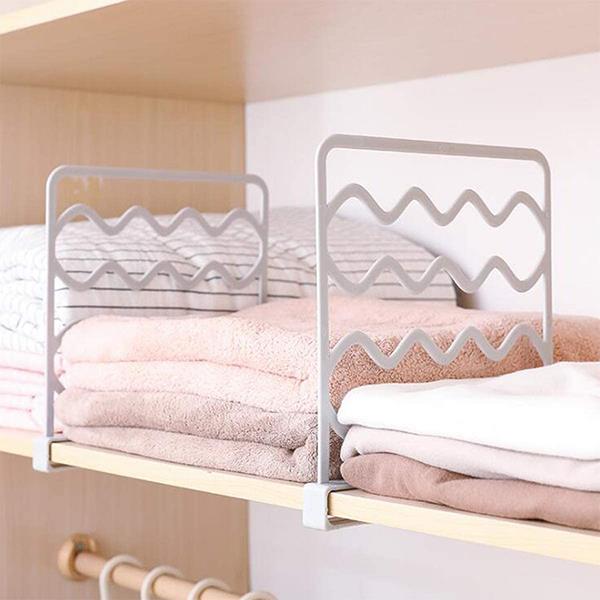 Διαχωριστικό ραφιών ντουλάπας πλαστικό  ΣΕΤ/2 Υ25,5x27,5εκ.