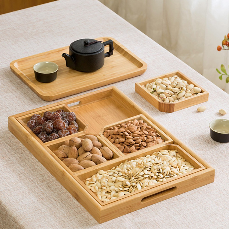 Δίσκος σερβιρισματος bamboo Υ3,5x40x28εκ.