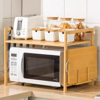 Ραφιέρα πάγκου  μπαμπού Υ42x55x35εκ .