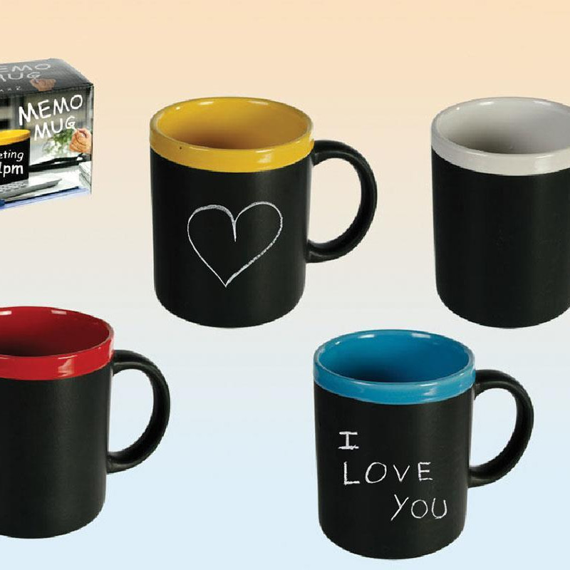 Κεραμική κούπα memo με 2 κιμωλίες