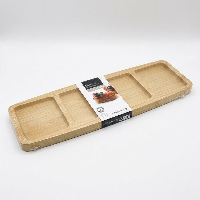Δίσκος σερβιρίσματος bamboo 33x10x1,8εκ
