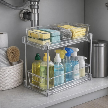 Θήκη οργάνωσης 2 επιπέδων πλαστική.