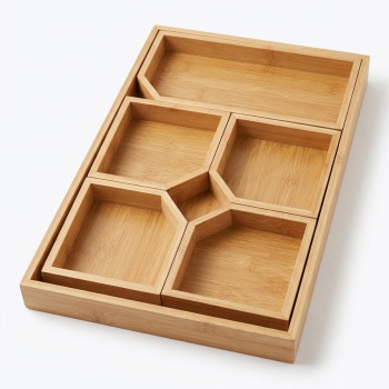 Δίσκος bamboo 40 x 28 εκ. (Ύψος: 3,5 εκ.)