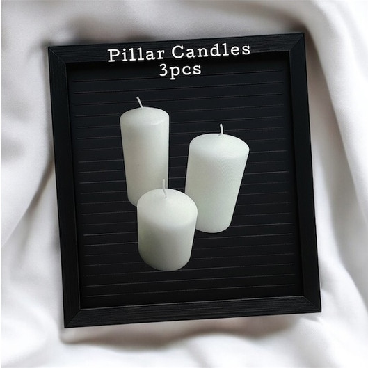 Κεριά Pillar Σετ 3τεμ