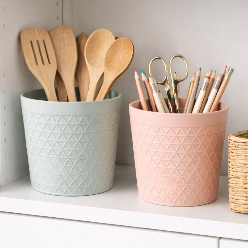 Δοχείο Οργάνωσης Στρογγυλό ΡΟΖ