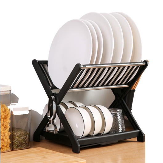 Πιατοθήκη X - Design ΜΑΥΡΟ