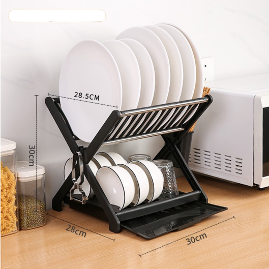 Πιατοθήκη X - Design ΜΑΥΡΟ