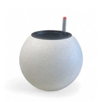 Γλάστρα "Circle S"ασπρη