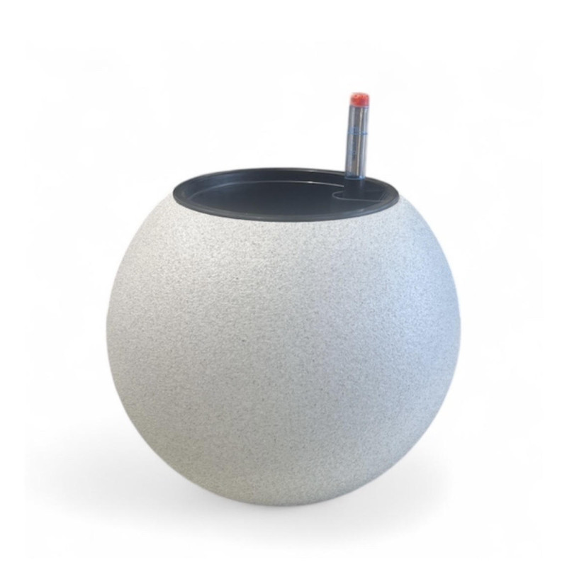 Γλάστρα "Circle Μ"ασπρη